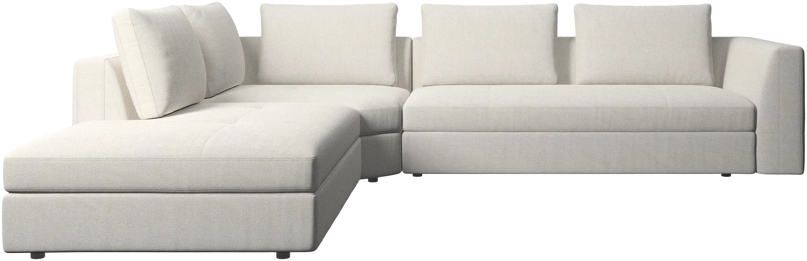 Bergamoソファ① Bergamo sofa with round lounging unit,ライト | sofa